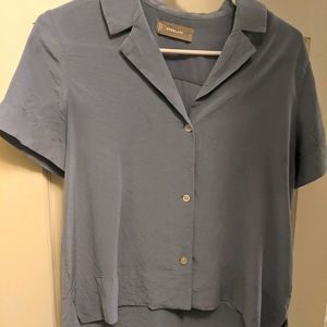 Everlane blue button-up shirt (100% silk)